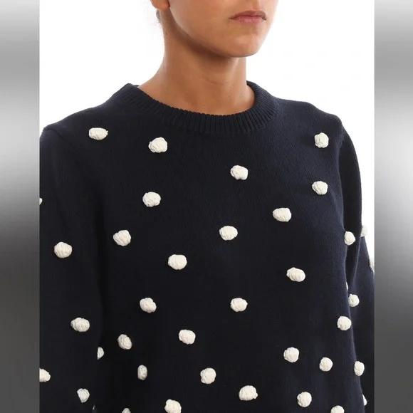 TORY BURCH Sweater in Black/White - Picture 4 of 12